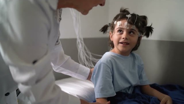 Child with neuro testing