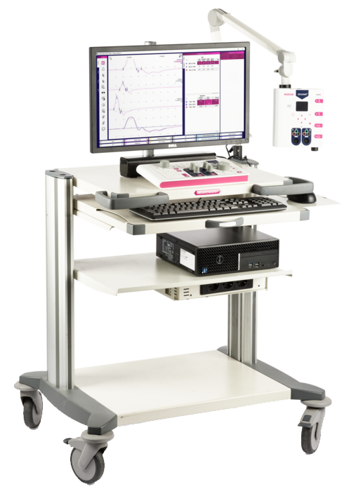 NEUROWERK 2 Desktop on a Cart angled
